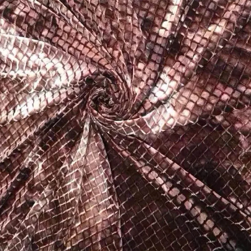 Высококачественная трикотажная эластичная бархатная ткань с ромбовидным