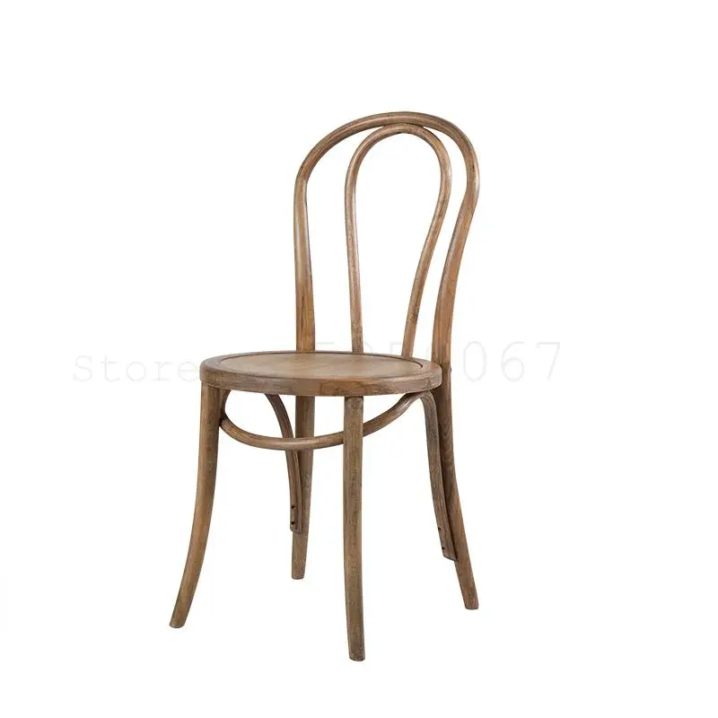 Изогнутое деревянное обеденное кресло thonet французское Ретро старинное из