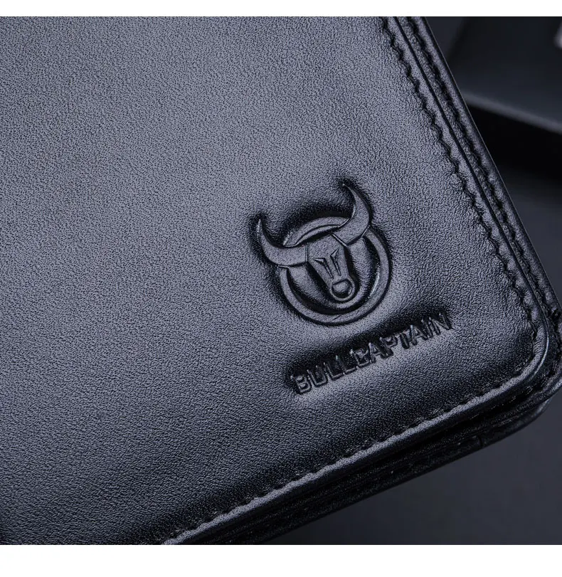 BULLCAPTAIN мужской кошелек клатч из натуральной кожи брендовый Rfid кошелек Мужской органайзер для сотового телефона клатч на запястье Длинный кошелек для монет