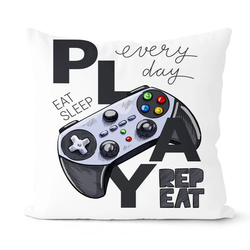 

Super Hot Game Fans Video Gamepads Cushion Cover Decorative Pillows Case Living Room Sofa Couch Bed Car Throw Pillow Funda Cojin
