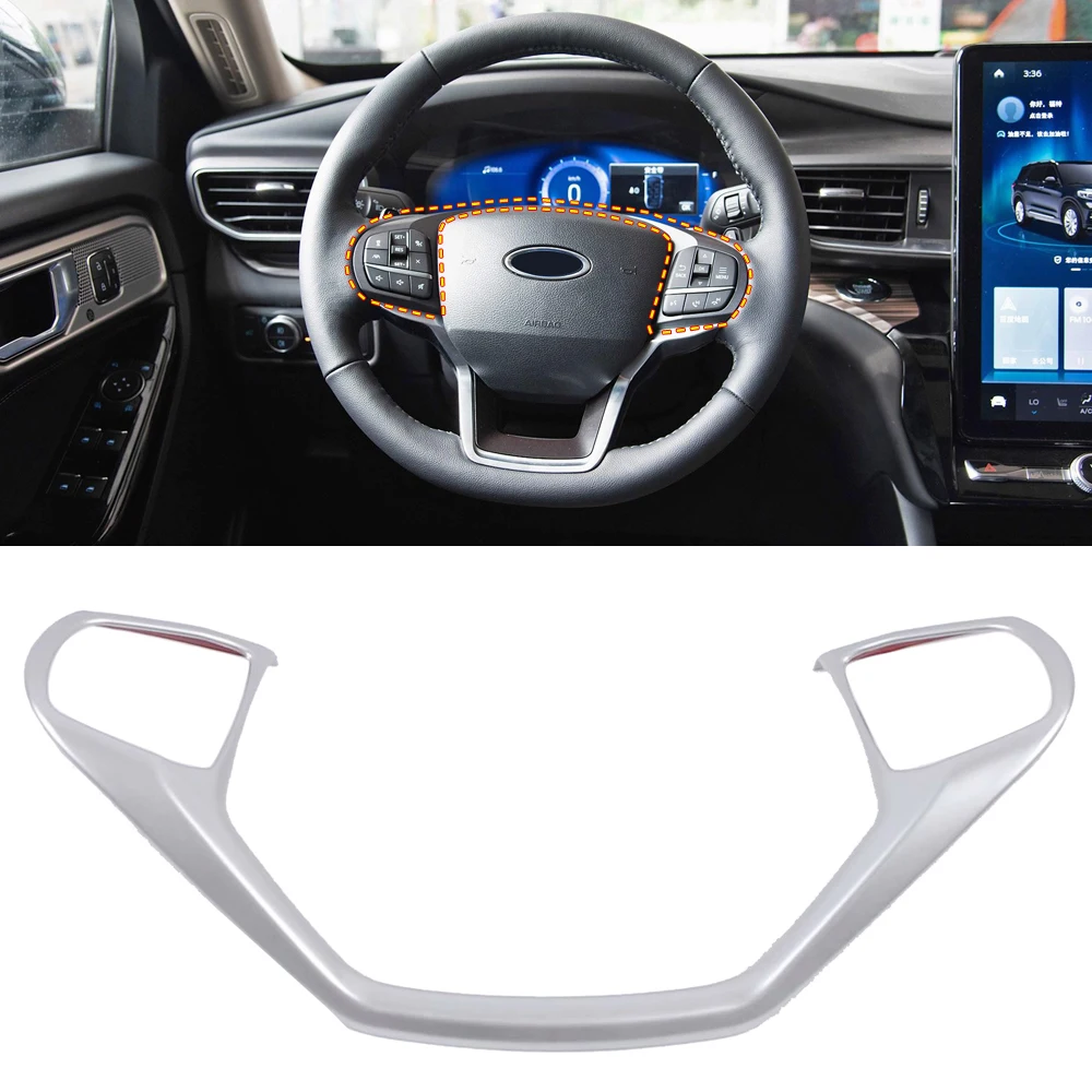 Автомобильный Стайлинг ABS Матовый Интерьер рулевое колесо декоративная накладка