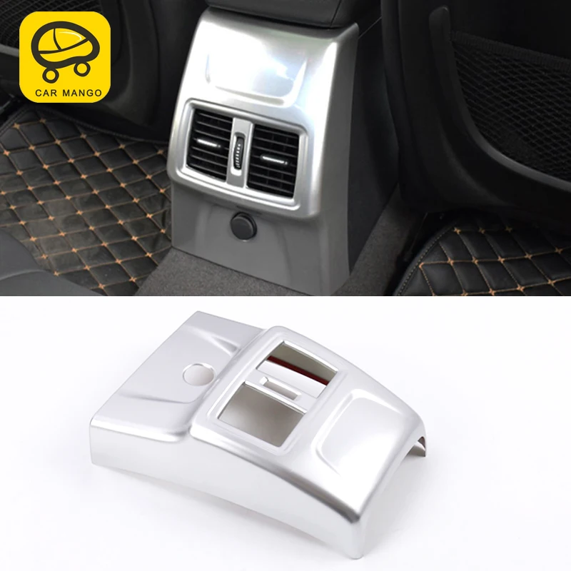 

CARMANGO для BMW 1 серия F20 F21 2012-2019 авто заднее сиденье вентиляционная рамка воздушная наклейка на розетку Накладка аксессуары для интерьера