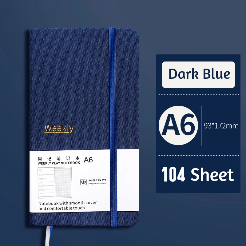 

A6 2021 Daily Planner Time Management Weekly Schedule Notebook Agenda Goals Habit Schedules Stationery Office School Supplies