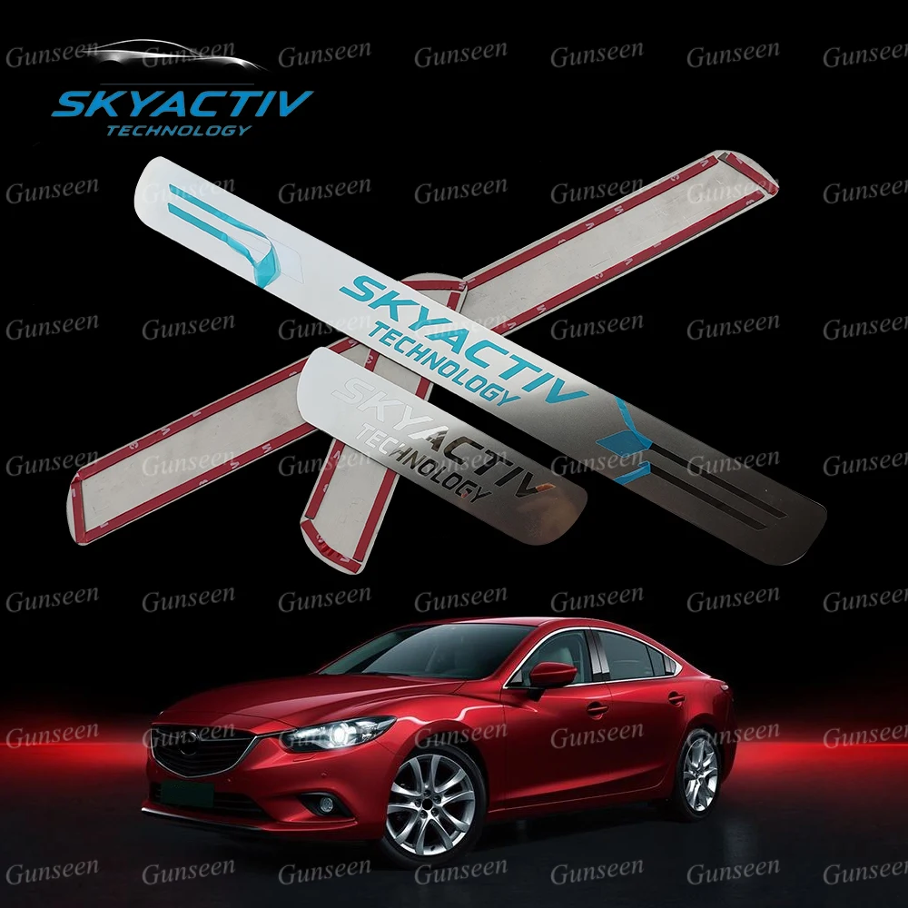 Защитная Накладка на порог автомобиля для Mazda 3 CX-5 6 CX30 |