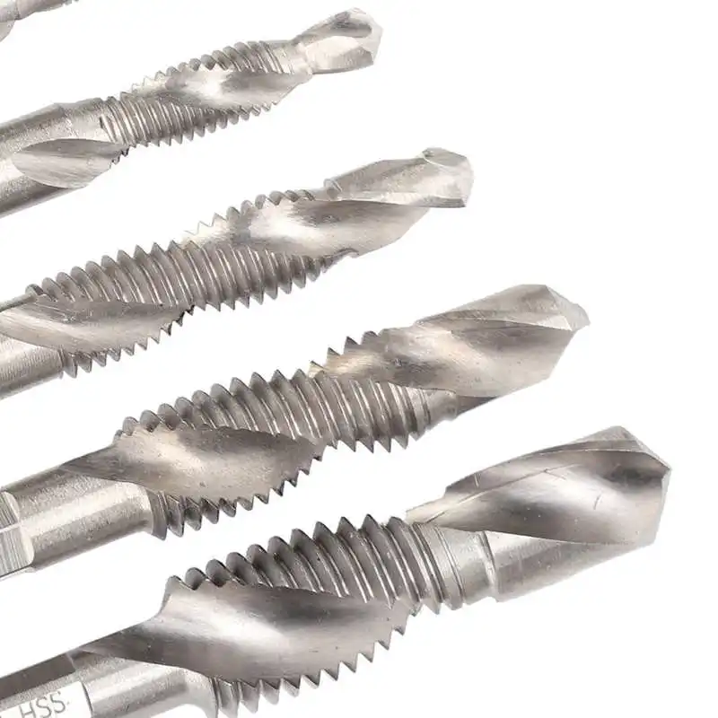 

Thread Tap Kit Tap Drill Wear Resistance HSS Drill Bit Taps for Industrial Manufacturing for Automobile Maintenance