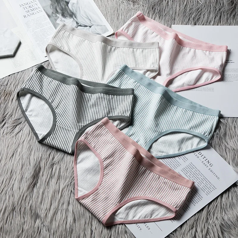 SP &amp CITY японское милое хлопковое нижнее белье в полоску женские сексуальные