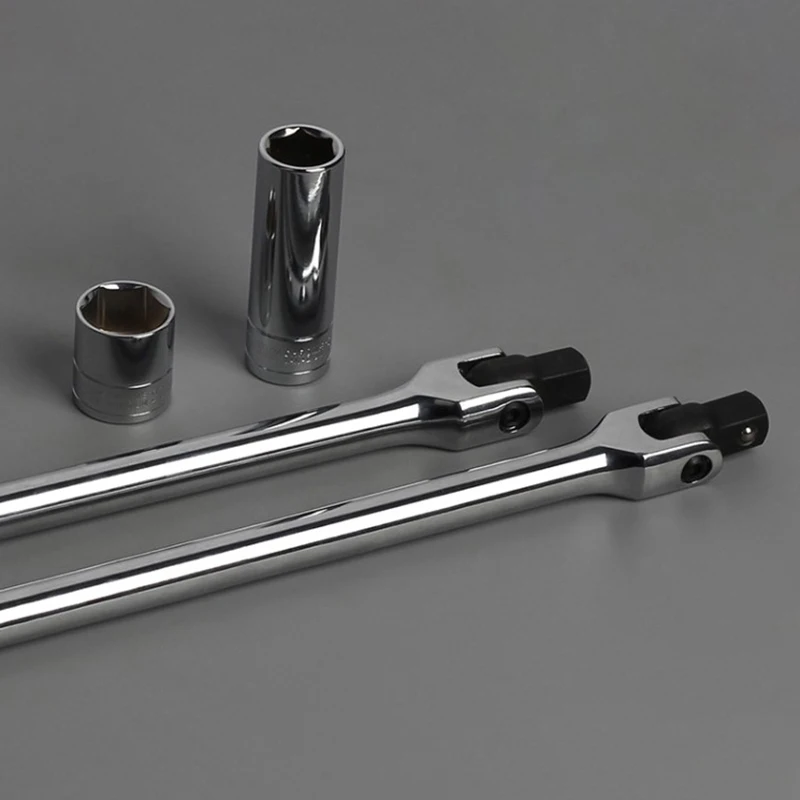 1Piece 24 Inch Long 1/2 Breaker Bar Socket Driver 180 Degree Flex Head With Spring-Loaded Ball Bearing Wrench Hand T | Инструменты