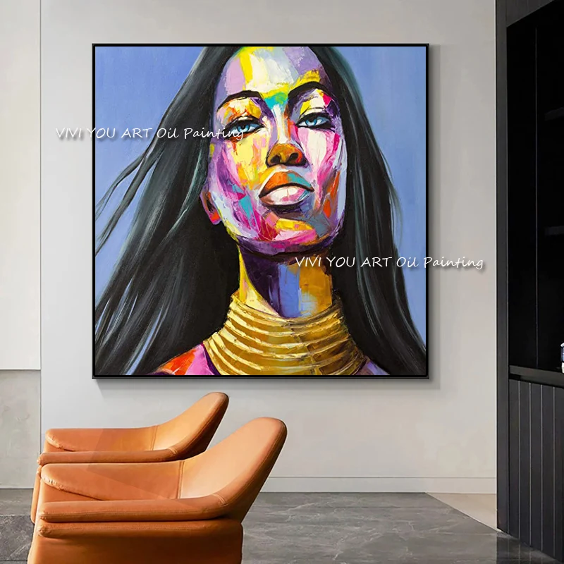 Картина маслом на лице ручной работы в стиле франшиза нинелли палитра с ножом