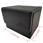 Чехол для колоды TCG, 100 + дюймов, открывается сбоку, MagicPokemonYuGiOh, коробка для карт: черный