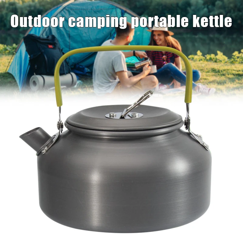 

High Quality 0.8L Mini Outdoor Camping Kettle Aluminum Water Pot with Carrying Bag Lightweight Tea Kettle DOG88