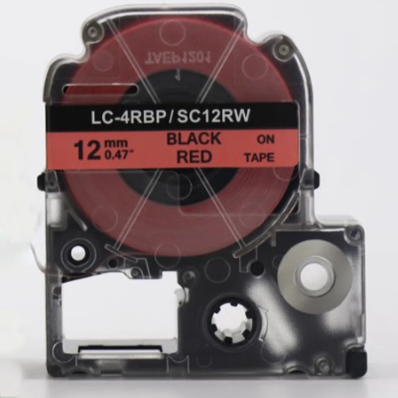 6 шт. ST12KW SS12KW комбо набор 12 мм кассетные заправки для Epson LabelWorks LC-4WBN9 LW-300 LW-500 LW-700 |