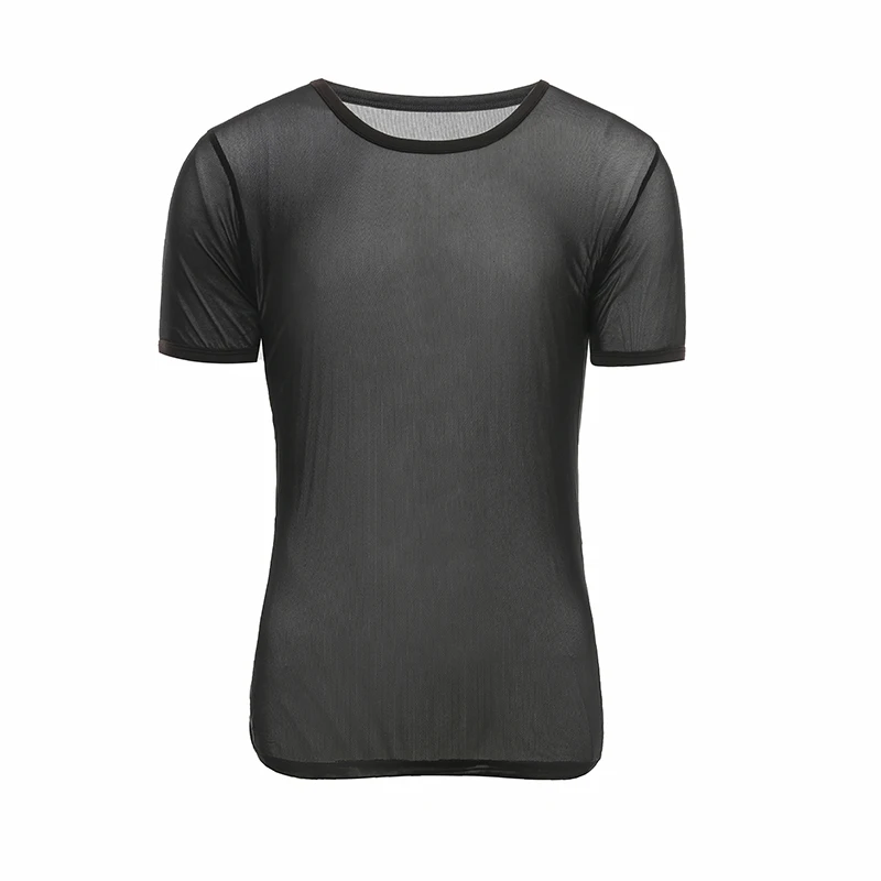 Мужская майка/Мужская сексуальная сетчатая Базовая рубашка/Мужская прозрачная