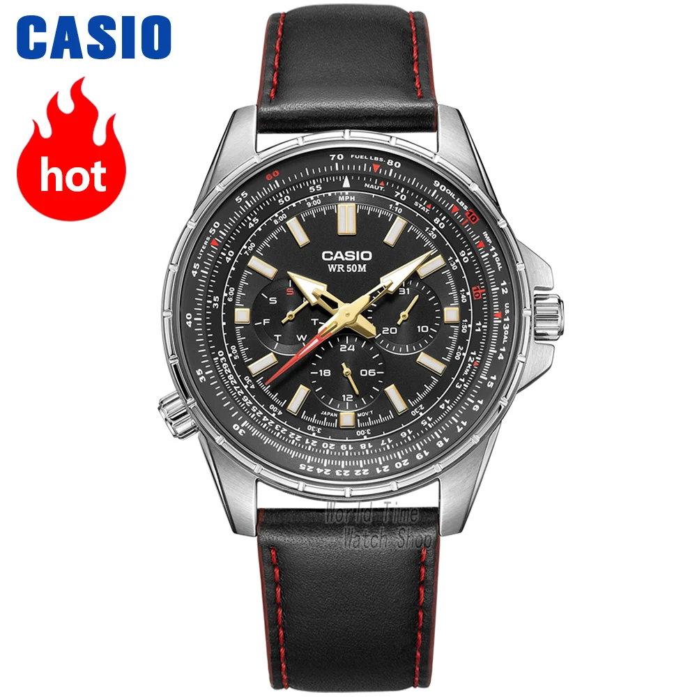 MTPSW320L1A Casio Часы летные часы Мужские лучший бренд класса люкс набор кварцевые мужские часы 50 м водонепроницаемые спортивные военные часы светящиеся мужские часы relogio masculino reloj hombre erkek kol saati montre homme - Цвет: MTPSW320L1A