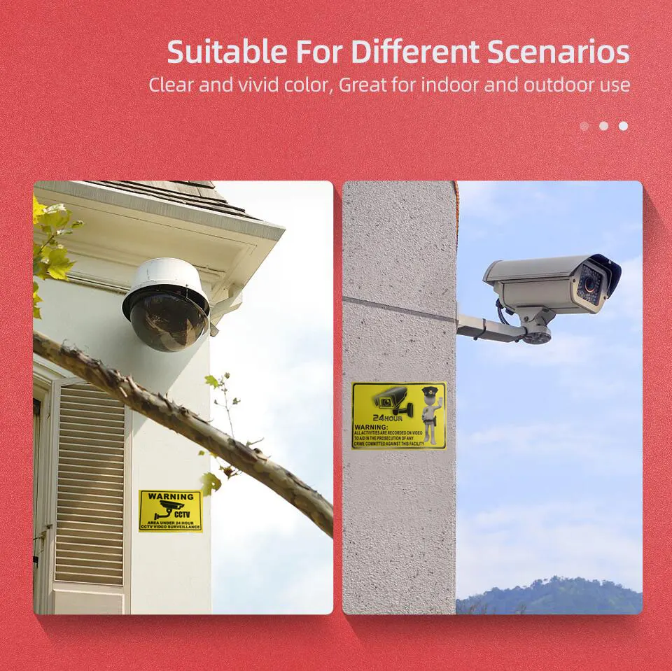 

Водонепроницаемые наклейки для камер видеонаблюдения, из ПВХ, 6 шт./партия