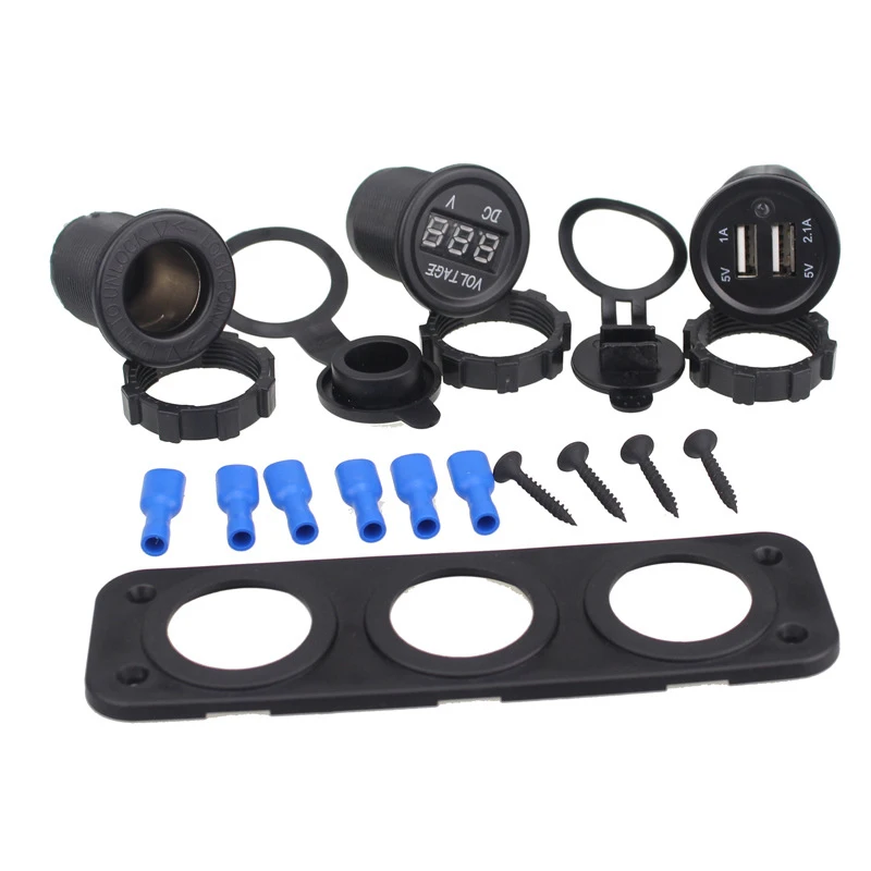 Зарядное устройство с разъемом для сигарет Hi-power двойной USB адаптер зарядки DC12V