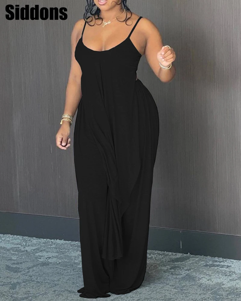

2021 Best Selling V Neck Sleeveless Jumpsuit Spaghetti Strap Plain Top & Pants Set Workout Shirts Short Crop Top High Waist Suit