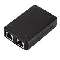 mini 2 port rj45 network interface switch box computer ethernet internet adapter