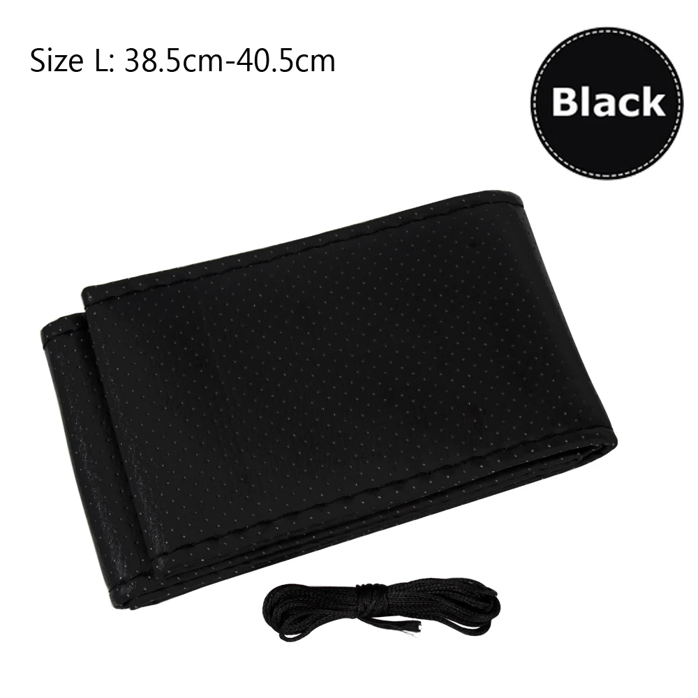 1 компл. Чехол рулевого колеса автомобиля кожа ручная строчка для Lada Vesta Granta Priora