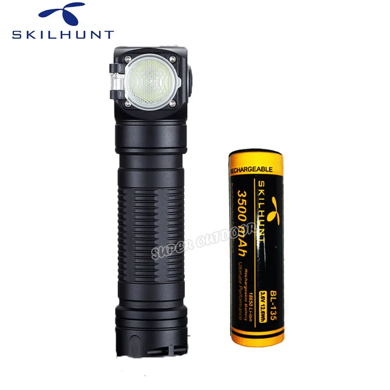 Skilhunt H04 H04R H04F RC 1200 lumen USB Magnetic Rechargeable flashlight Hunting Camping  Fishing+ Headband+battery