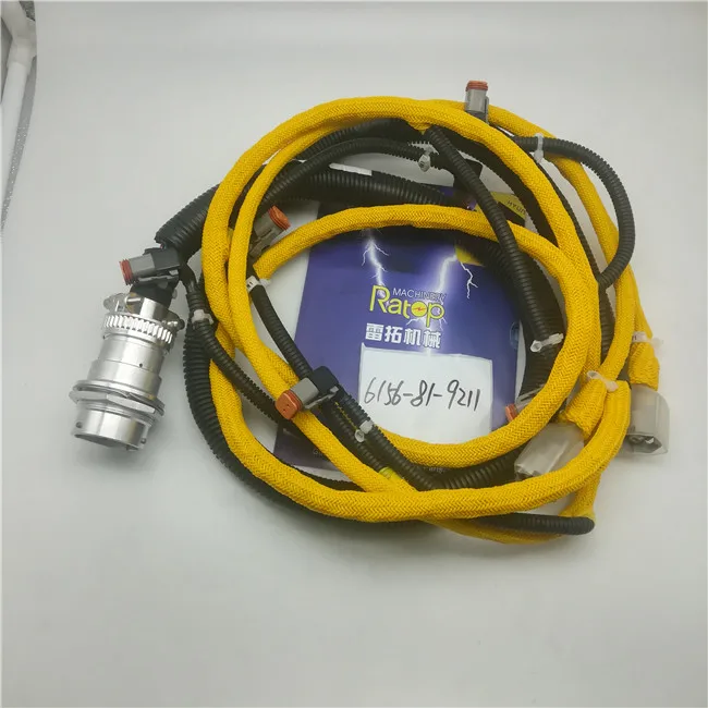 

PC400-7 WA450-5L WA480-5L Wiring Harness 6156-81-9211 6D125 Engine Wiring Harness 6156-81-9211
