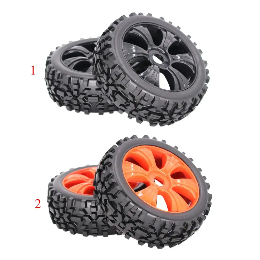 

2pieces Universal Car Model Toy RC 1/8 Hex 17MM Tyre Fan Hub Wheels