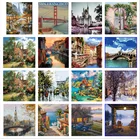 Набор для рисования по номерам масляными красками, для взрослых, 50x40 см, рисование домашнего декора