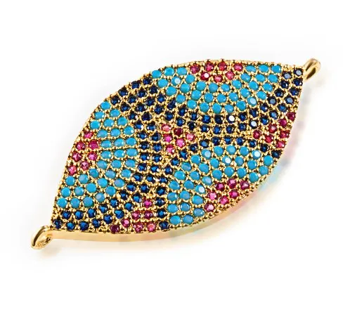 17*37 Дерево лист кристалл микро проложить cz Циркон кубический цирконий бусины DIY