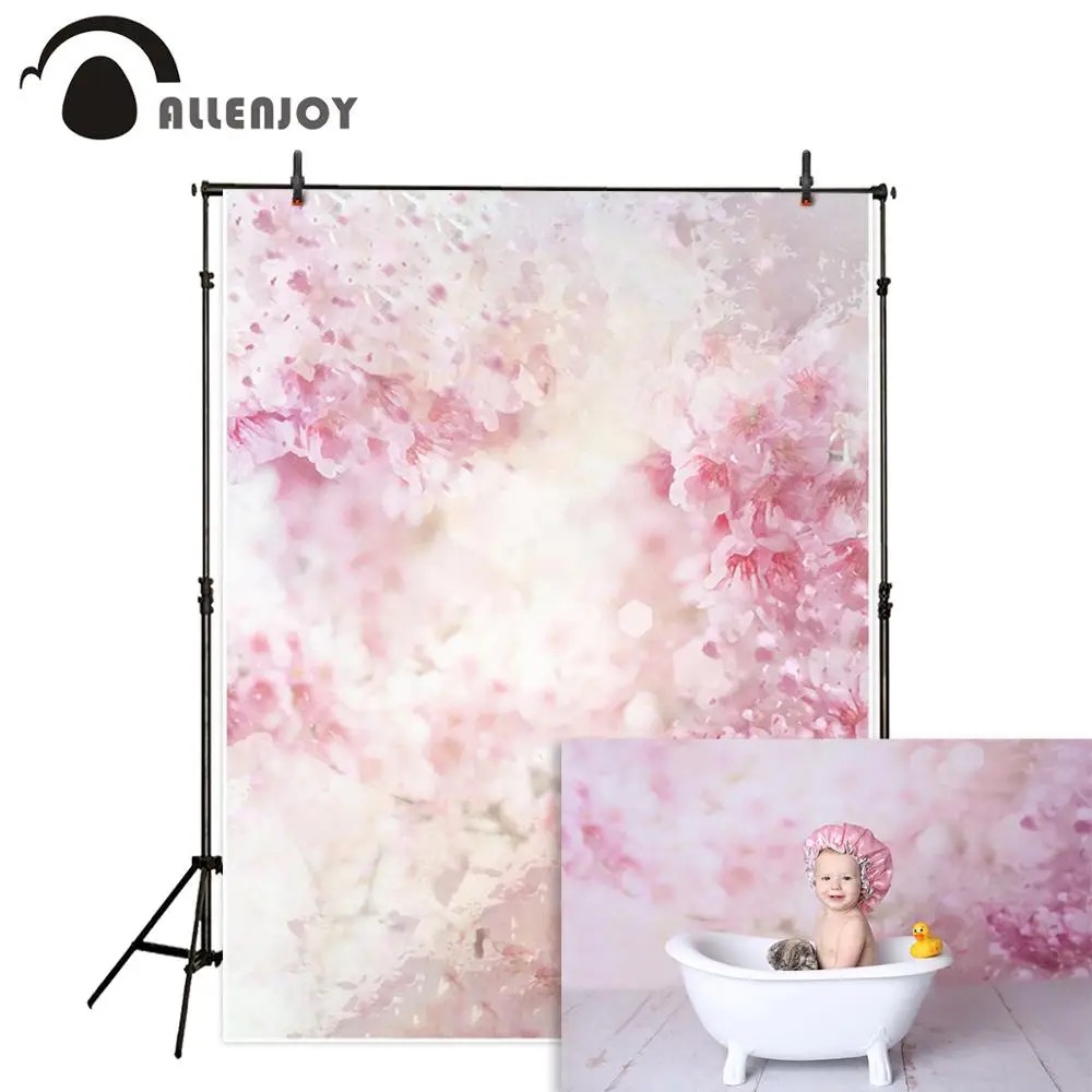 Allenjoy фон для фотосъемки с акварелью розовые цветы весенний детский душ свадебные