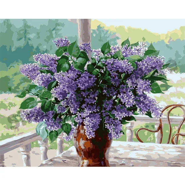 

Алмазная живопись по номерам с подрамкой Sinopac, цветы, натюрморт, пейзажи, «сделай сам»