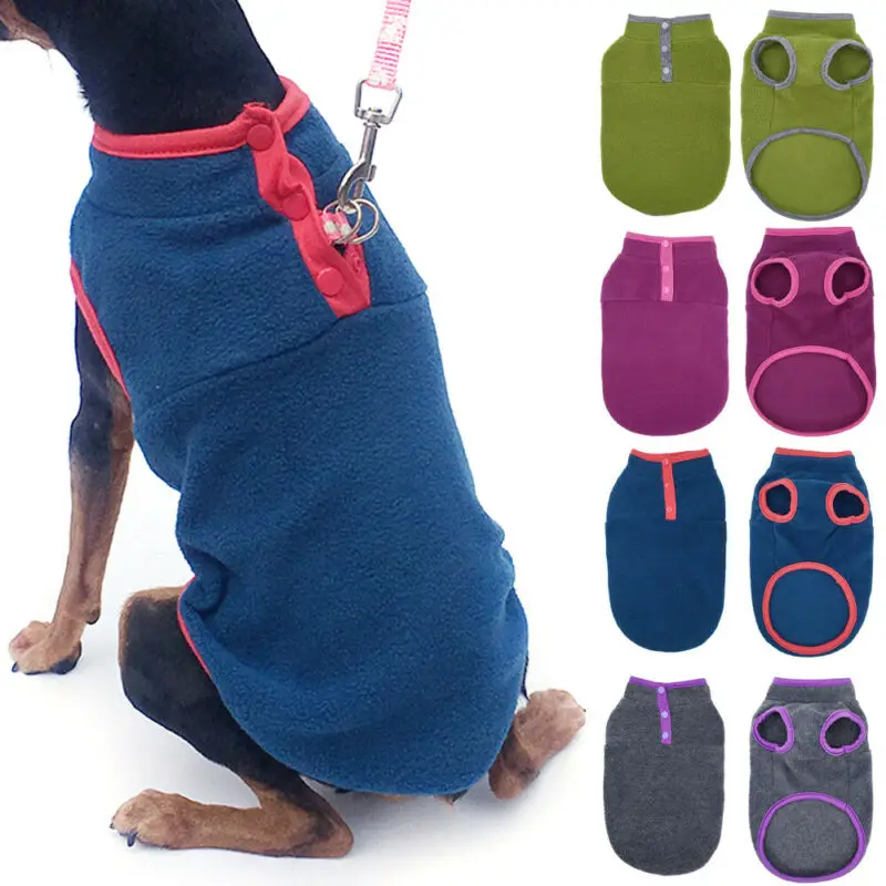 

Dog Clothes Winter Warm Harness Pets Coats Jacket Jumper Vest Small Large Dog Fleece Coat Jacket Vest Clothes