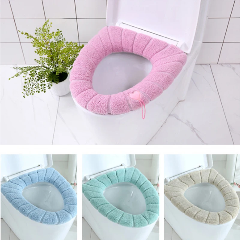 

30cm Thickened Toilet Seat Cover Closestool Mat Toilet Seat Case Washable Comfortable Pads Washroom Restroom Bathroom Accessorie