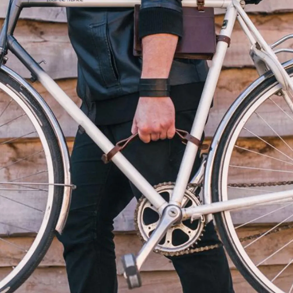 folding bike leder griff strap für tragen mit rahmen band filter tragbare vintage leder durable fahrrad rahmen griff free global shipping
