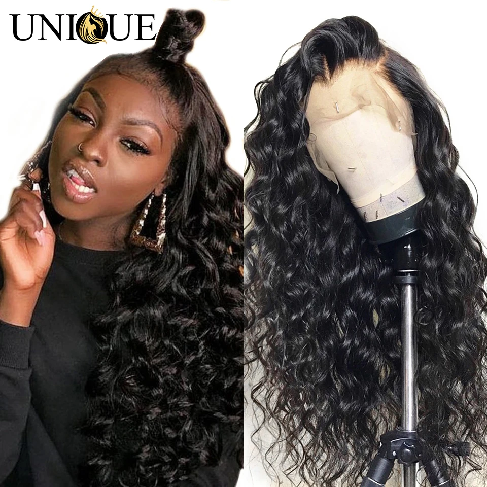 Свободные парики из человеческих волос с глубоким кружевным фронтом