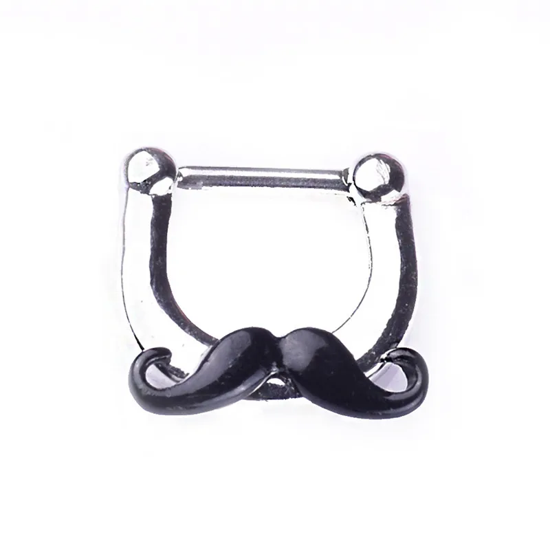 

1pc Beard Septum Piercing Woman's Accesories Nose Ring Stud Septum Ring Stainless Steel Punk Nose Jewelry Body Jewelry