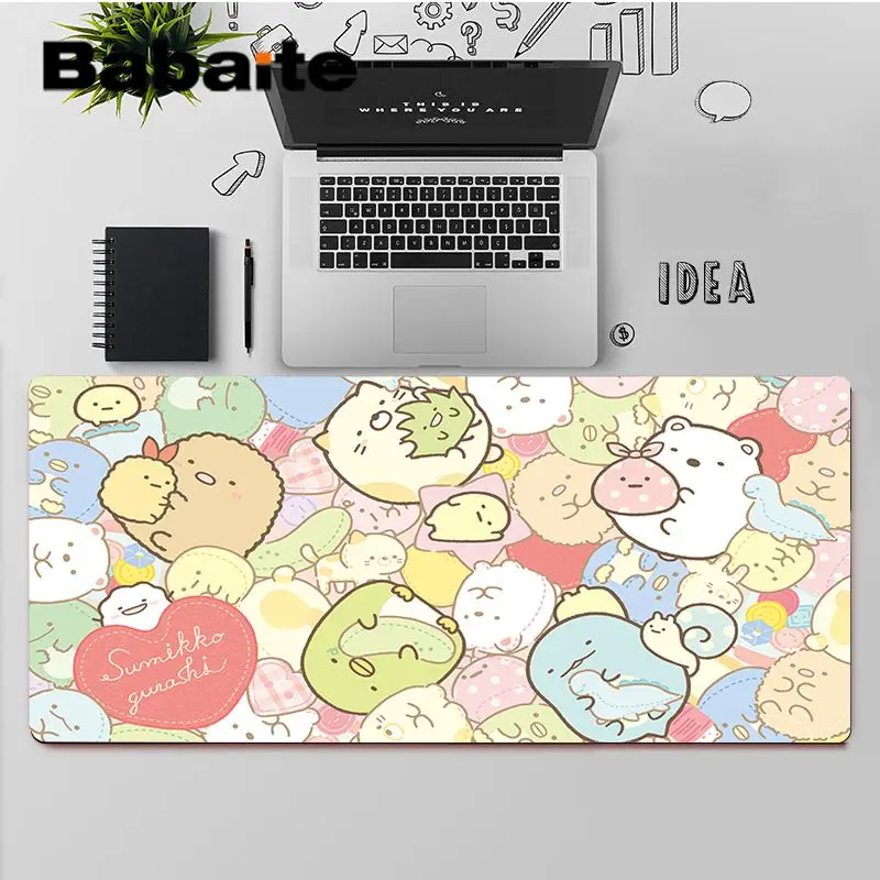 

Babaite High Quality Kawaii Sumikko Gurushi Natural Rubber Gaming mousepad Desk Mat Rubber Computer Gaming mousepad