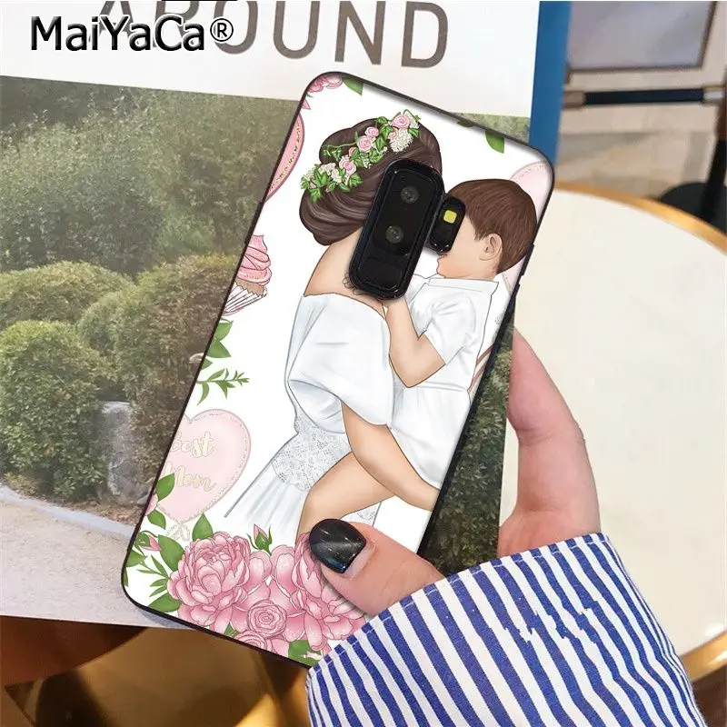 MaiYaCa красивый чехол для телефона мамы и дочки сына Samsung S9 plus S5 S6 S6edge S6plus S7 S7edge S8