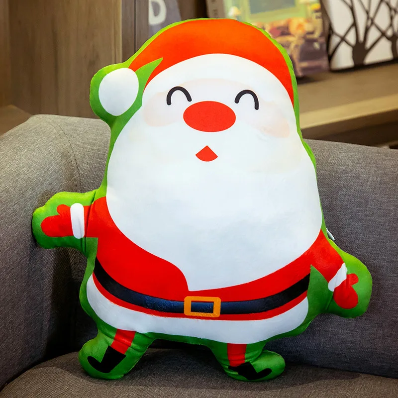 

Santa Claus Doll Cartoon Snowman Plush Toy Christmas Office Event Gift Creative Polar Bear Pillow Children's Gift Room Decor