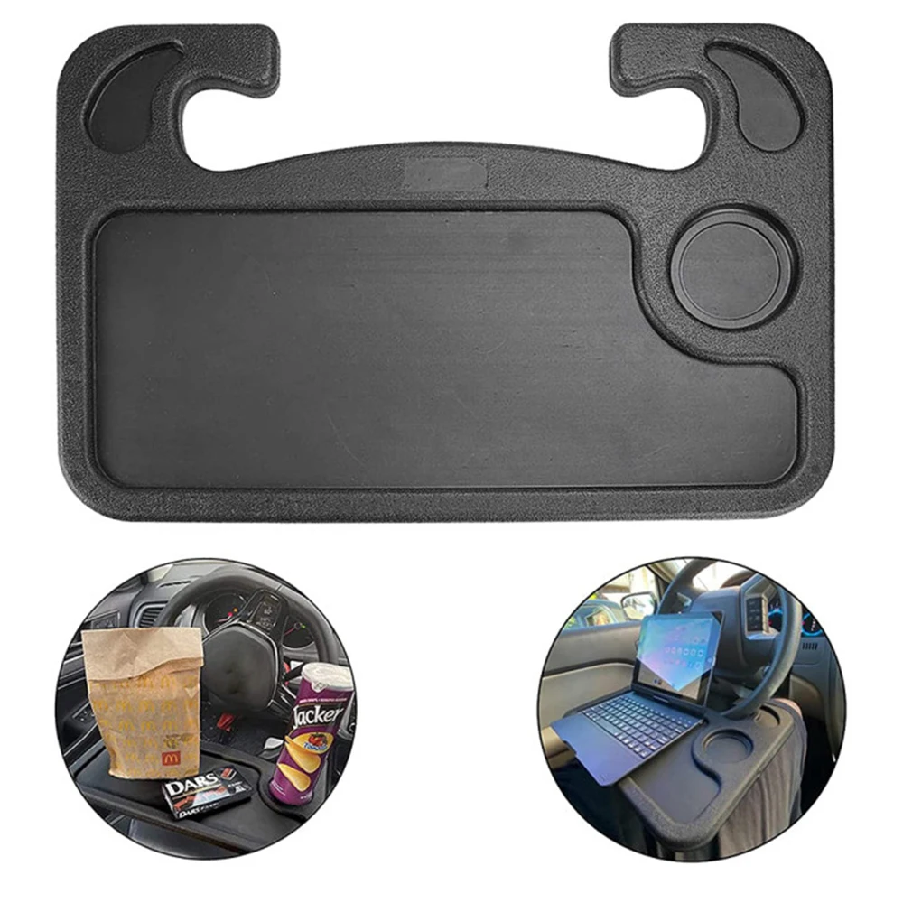 Portable Car Food Tray Steering Wheel Table Work Desk Mount Stand Travel Laptop Tablet Vehicle Accessories | Автомобили и