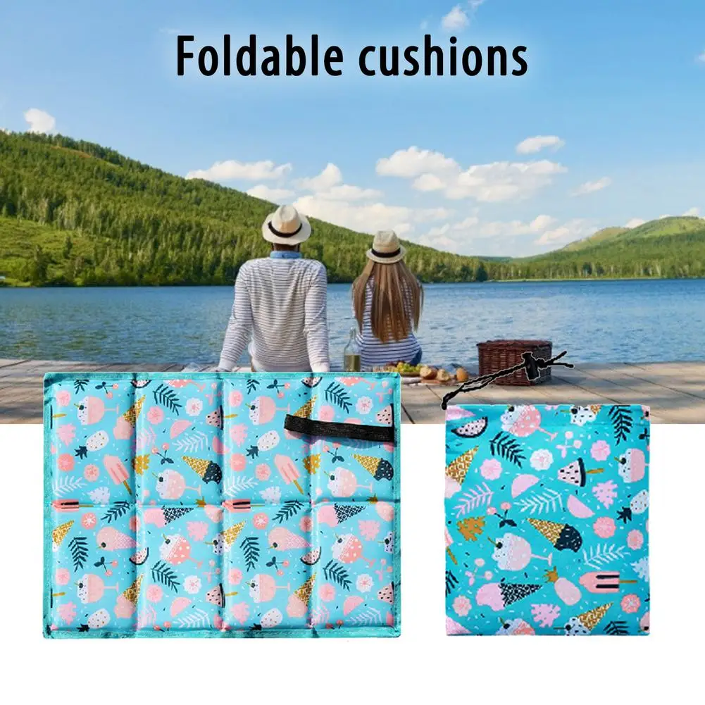 

Folding Seat For Camping Outdoor Climbing Oxford Folding Cloth Moisture-proof Thermal Insulation Cushion Sit Pads For Camping