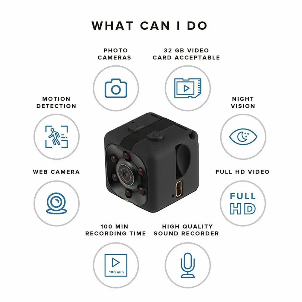 

SQ11 Mini Camera HD 1080P Sensor Sport Infrared Nigh Motion Sensor Pocket Small Camcorder Night Vision DVR Micro Camera Recorder