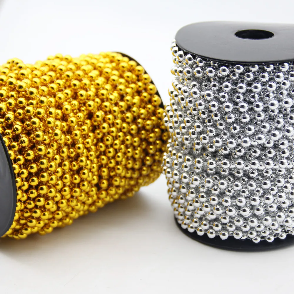 Бусины с имитацией под жемчуг круглые ювелирные украшения золотого и