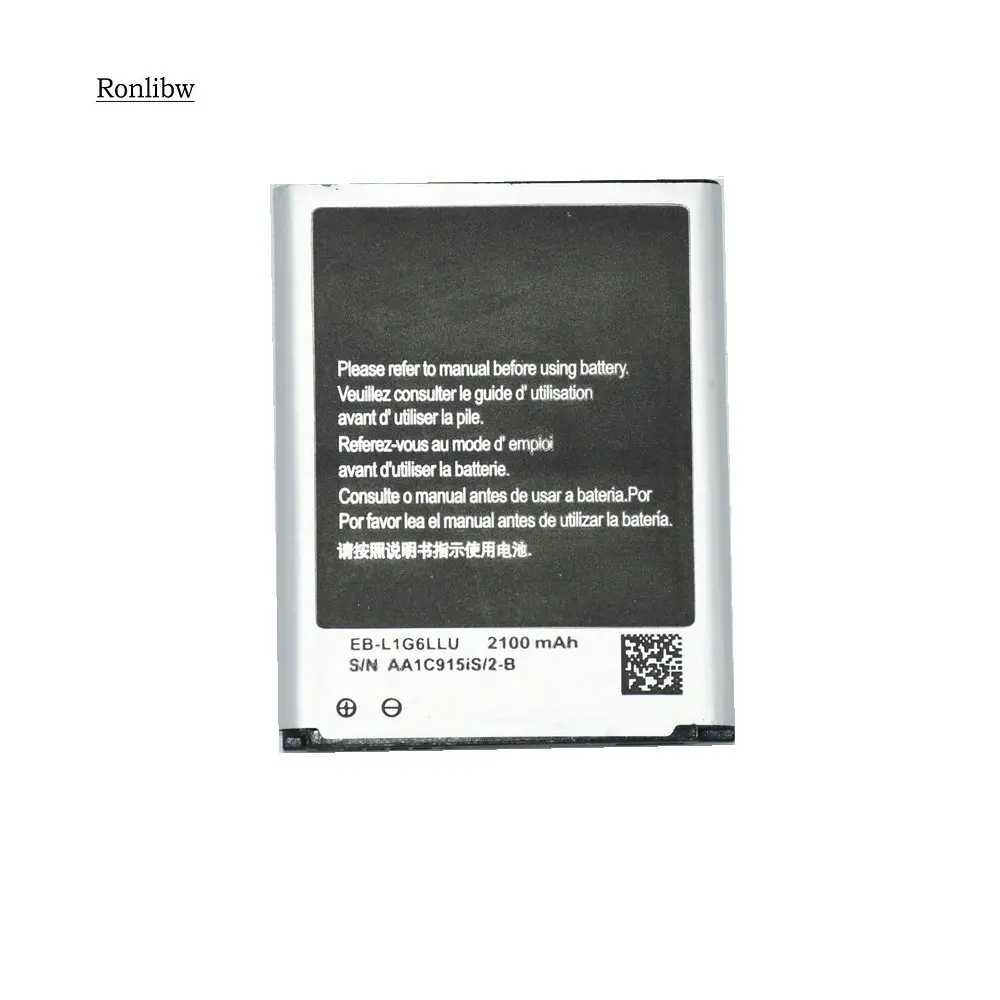 Сменный аккумулятор Ronlibw 2100 мАч для Samsung Galaxy S3 S 3 i9300 L710 i747 i535 R530|Аккумуляторы