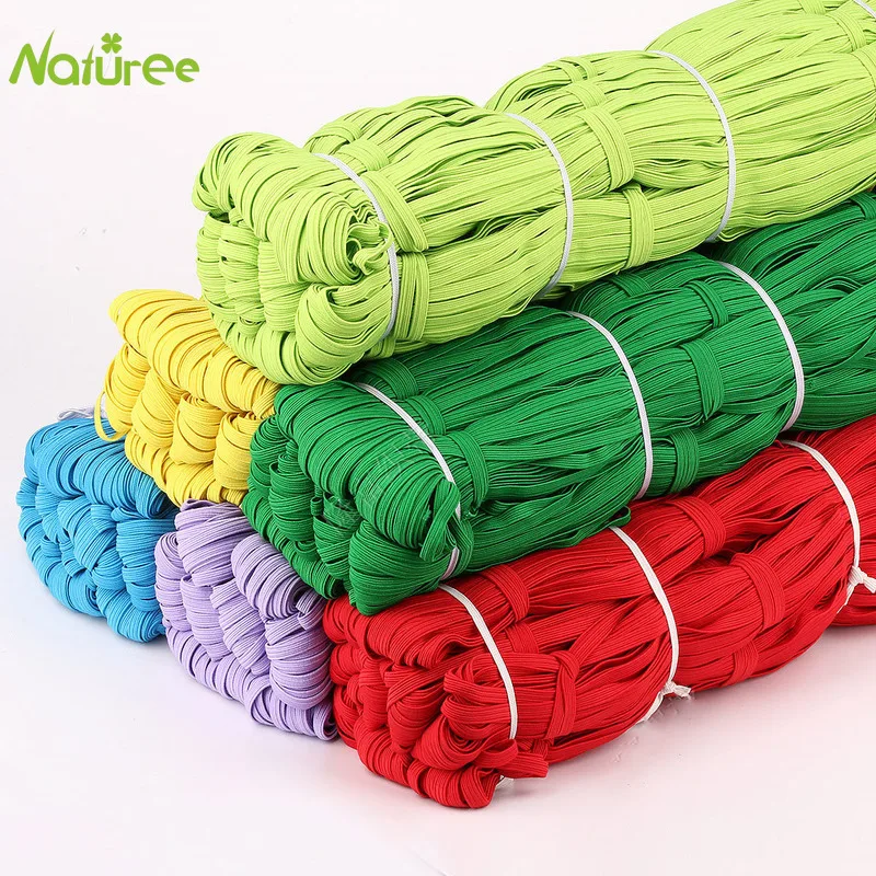 32Meters/lot 6mm Mask Elastic Bands Rope Rubber Band Ribbons for DIY Sewing Crafting Making Disposable | Дом и сад