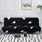 Эластичный чехол для дивана без подлокотника, складной чехол для кровати, полноразмерный чехол для дивана, большой эластичный чехол для дивана