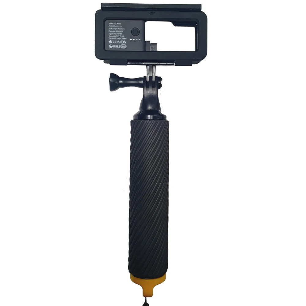 Ручной плавучий монопод для селфи с внешним аккумулятором 2300 мАч чехол внешнего