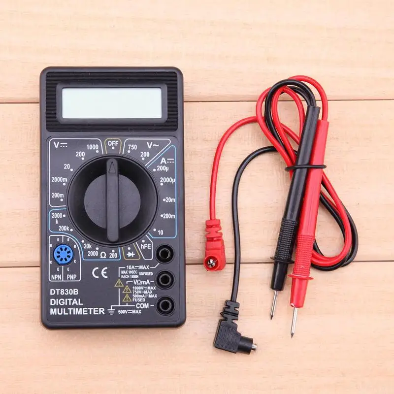 DT-830B LCD Digital Multimeter 1999 Counts AC DC Voltmeter Ammeter Ohm Tester Meter Handheld Voltage Current | Инструменты