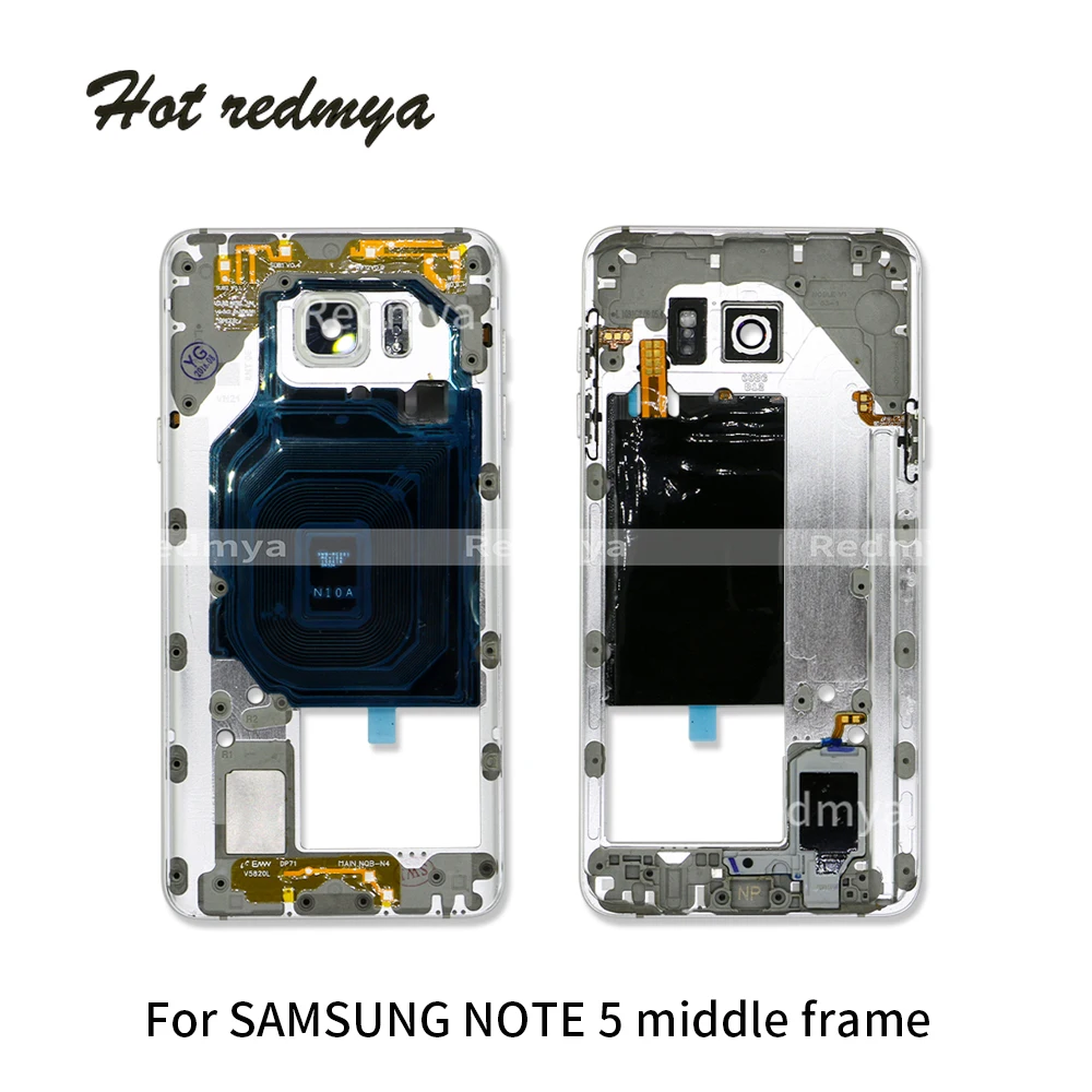 1 шт. новая средняя рамка для Samsung Note 5 N920 корпус со средней пластиной с боковой