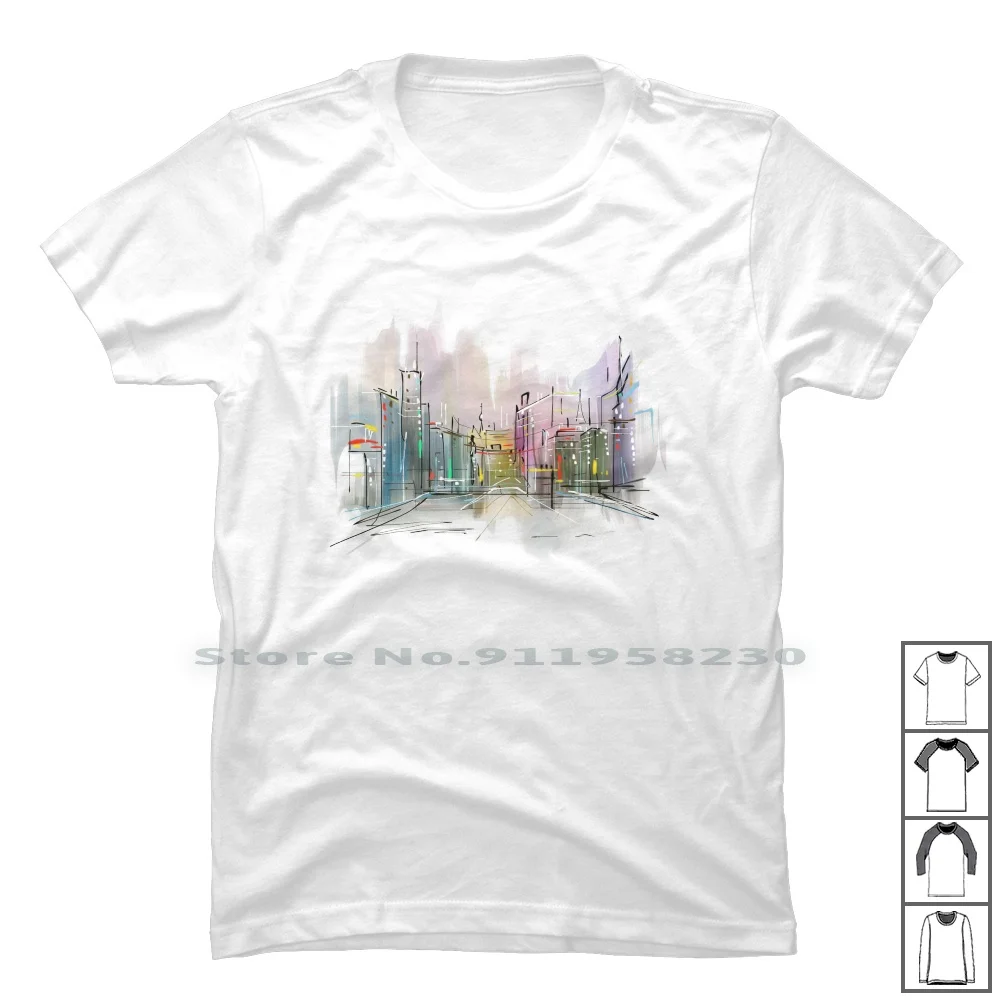 

Футболка для рисования акварелью, 100% хлопок, абстрактная фломастерская