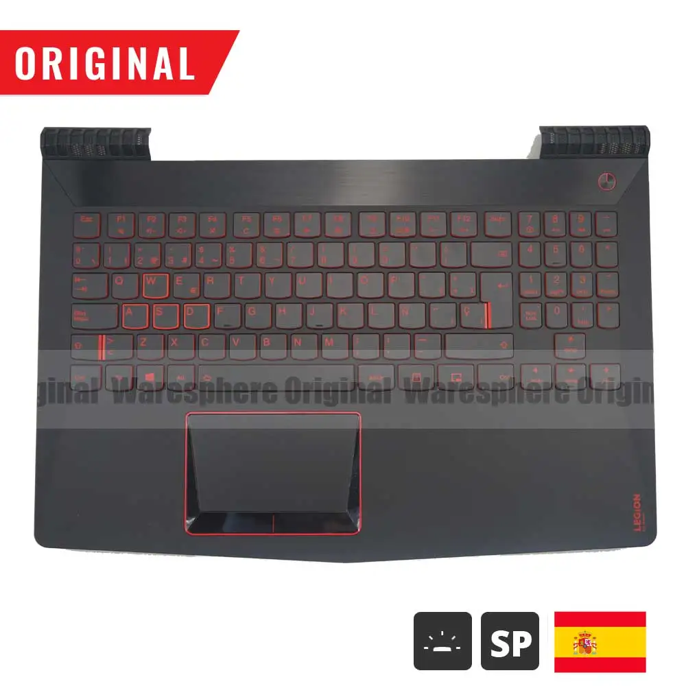 95% Новый Упор для рук Lenovo Легион Y520 15IKB верхняя крышка верхний регистр с SP Испания