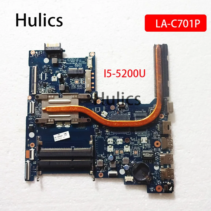 Hulics оригинальный AHL50 ABL52 LA-C701P I5-5200U материнская плата для HP 15-AC 250 G4 Материнская